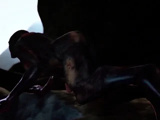 Big tits blonde babe fucked in a cave