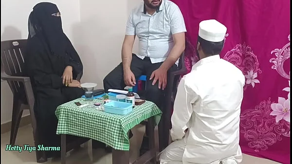 Muslim women fucked by the doctor in front of her husband because she could not get pregnant (Threesome Sex)