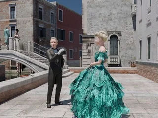 Sexy Baroness fucks with Casanova in luxury room in Venice