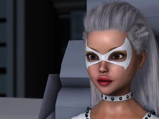 3d alien shemale fuckssexy ebony in restraints on exoplanet