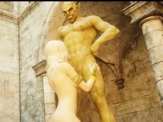 3D Elf Princesses Fucked by Orcs!