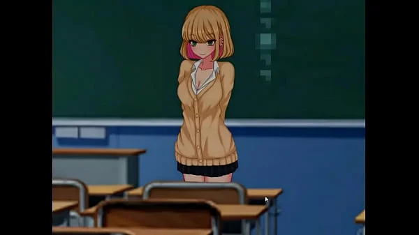 Blonde woman in Bt.life erotic hentai gameplay video