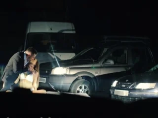 Exclusive swinger party on a public parking