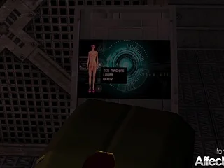 Scifi lesbian futanari hardcore aniamation