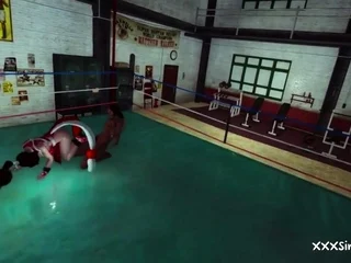 Wrestling 3D Hentai BBC Animation Sex