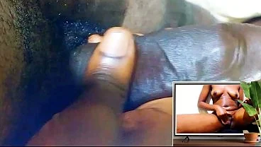 Hot Solo long big cock masturbating while watching my step sister masturbating her wet pussy with bottle